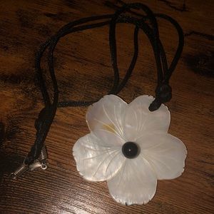 White flower necklace